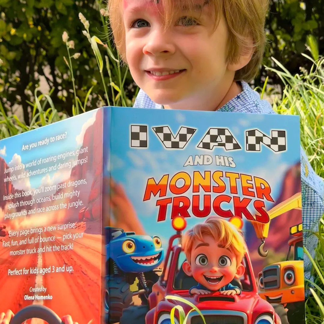 Personalized Monster Truck Book • Custom Kid Avatar Story - Etsy | Etsy (US)