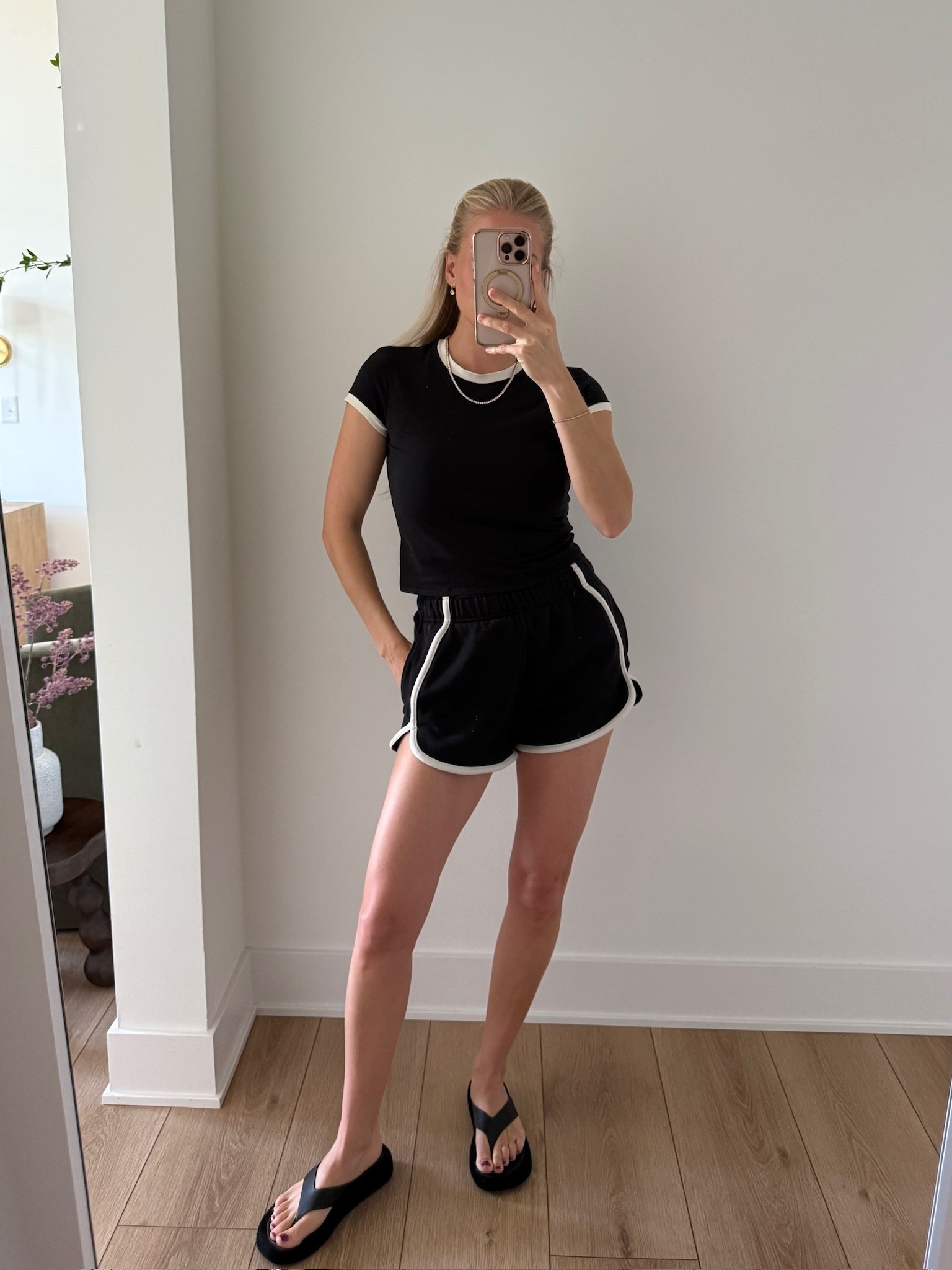 Size small top and shorts (color: black/light ivory) #kathleenpost

Activewear outfit, Pilates outfit, athleisure outfit, active set, matching set, Lululemon new arrivals, Lululemon activewear

#LTKActive #LTKStyleTip