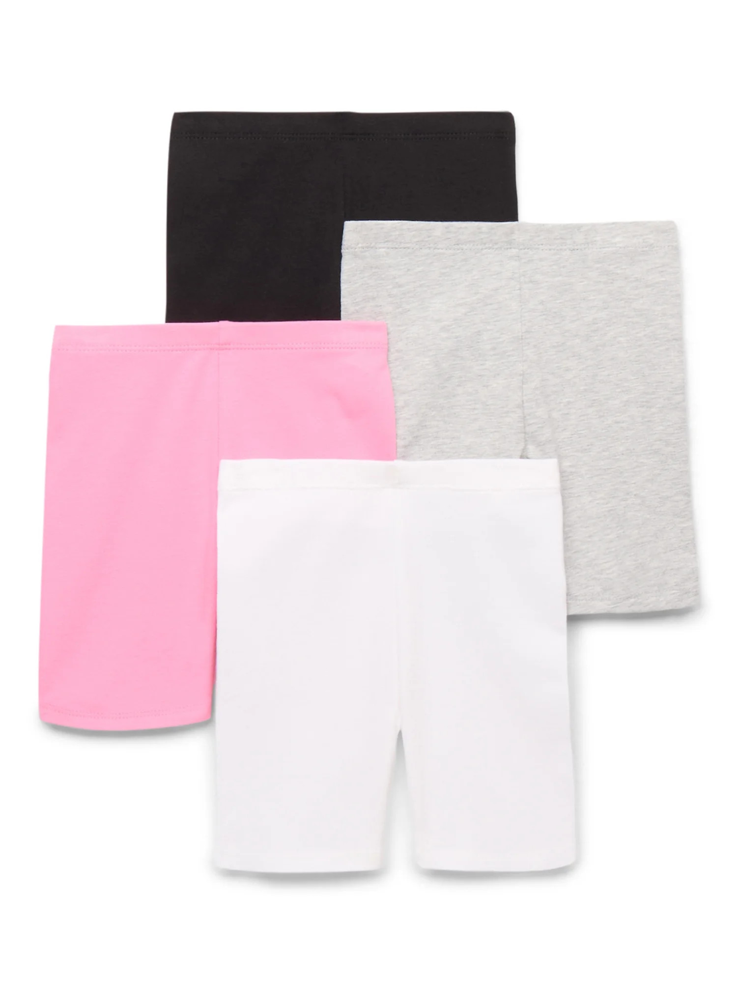 Garanimals Toddler Girl Core Jersey Biker Shorts Multipack, 4-Pack, Sizes 2T-5T - Walmart.com | Walmart (US)