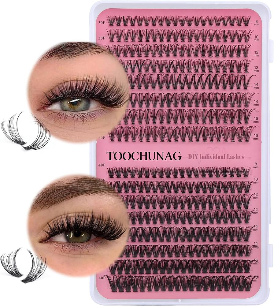 Lash Clusters 30D+40D Individual Lashes 320pcs Cluster Eyelash Extensions 8-16MIX DIY Lash Extens... | Amazon (US)