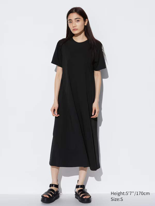 AIRism Cotton T-Shirt Dress | UNIQLO (UK)