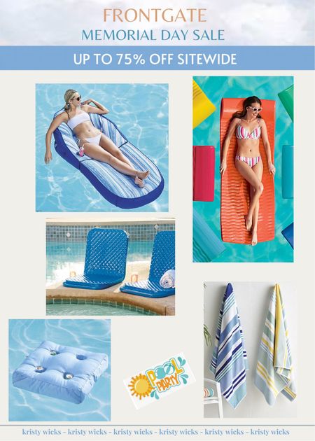 Pool party anyone? 🏊‍♂️
It’s a great time to stock up on your pool items for summer! 
Frontgate is having up to 75% off for Memorial Day weekend! ❤️

#LTKSaleAlert #LTKHome