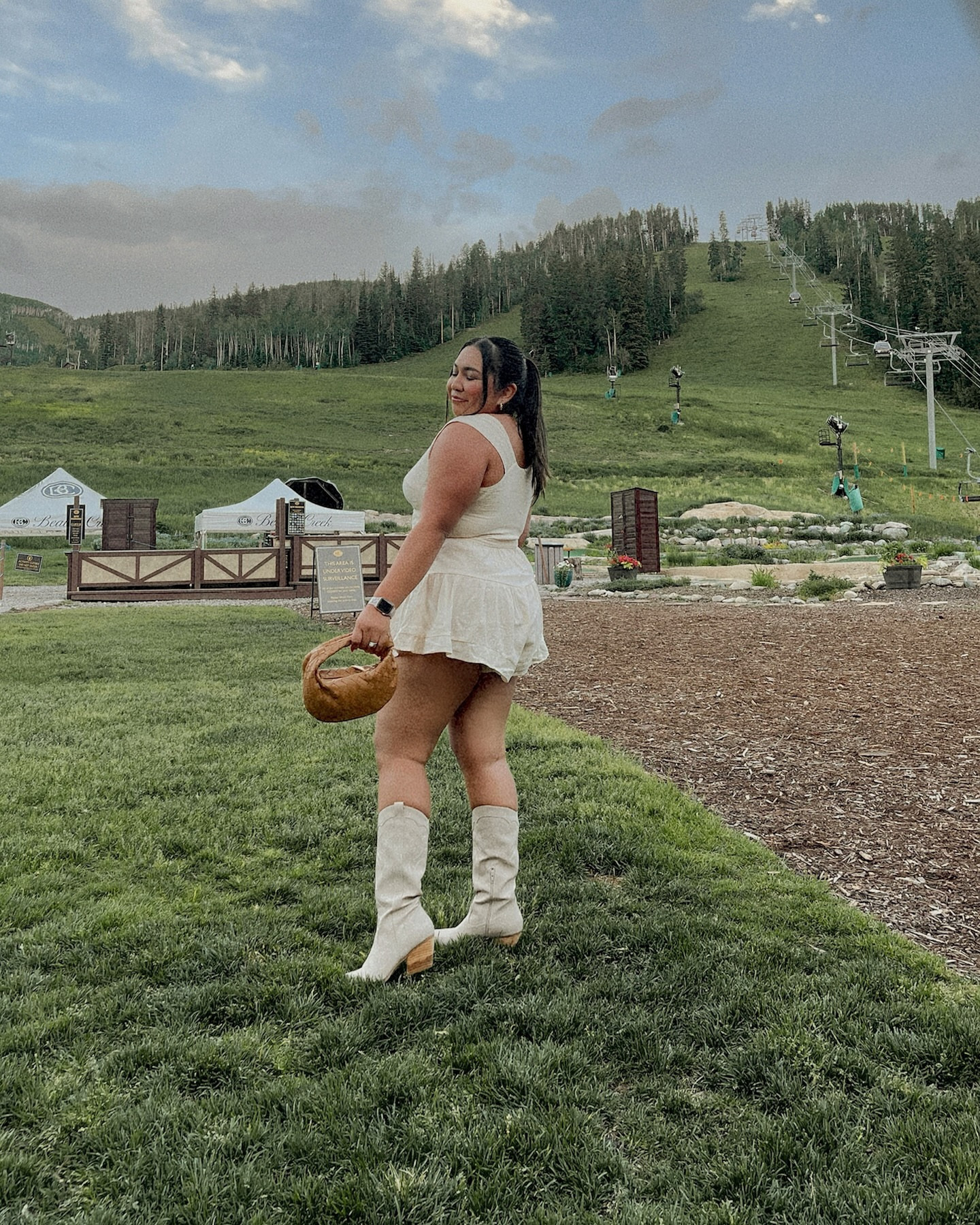 Wild & free ✨🤍 

outfit is from @macys @macysstylecrew 
#macysstylecrew #macyssummerhits #MSCinCO

country concert outfit, summer outfit, midsize fashion, neutral romper, cowboy bootss

#LTKMidsize #LTKFindsUnder100 #LTKStyleTip