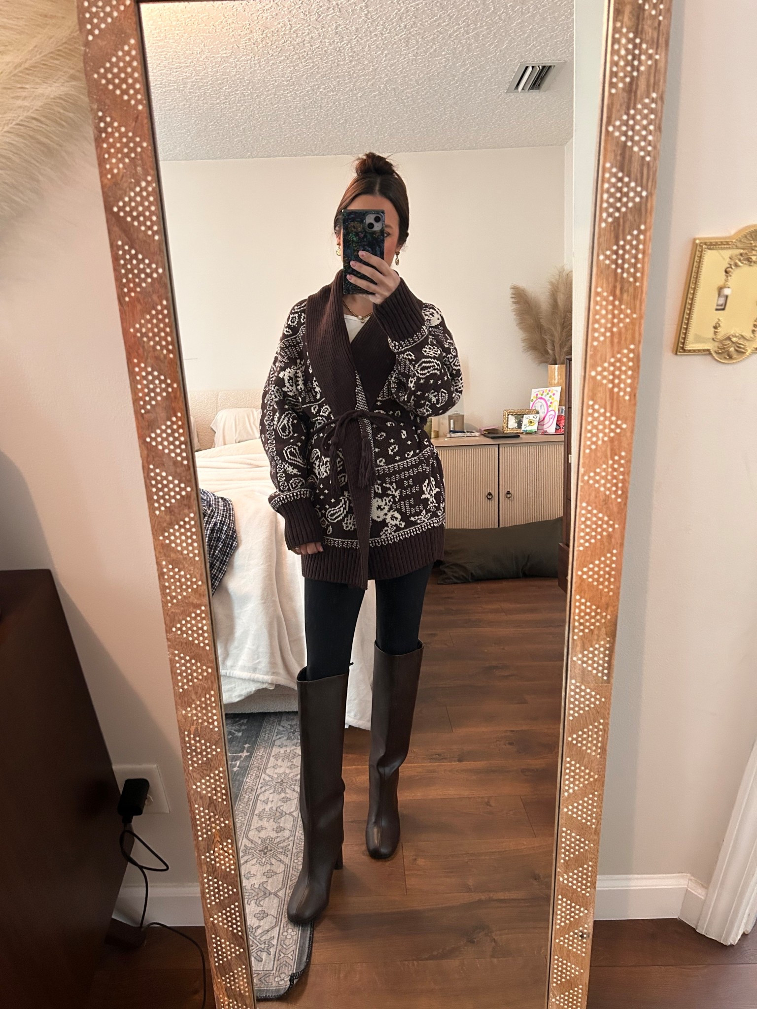 Ootd because it’s still freaking cold! 

Winter sweater, cowgirl chic, brown sweater 

#LTKootd #LTKPetite #LTKgrwm