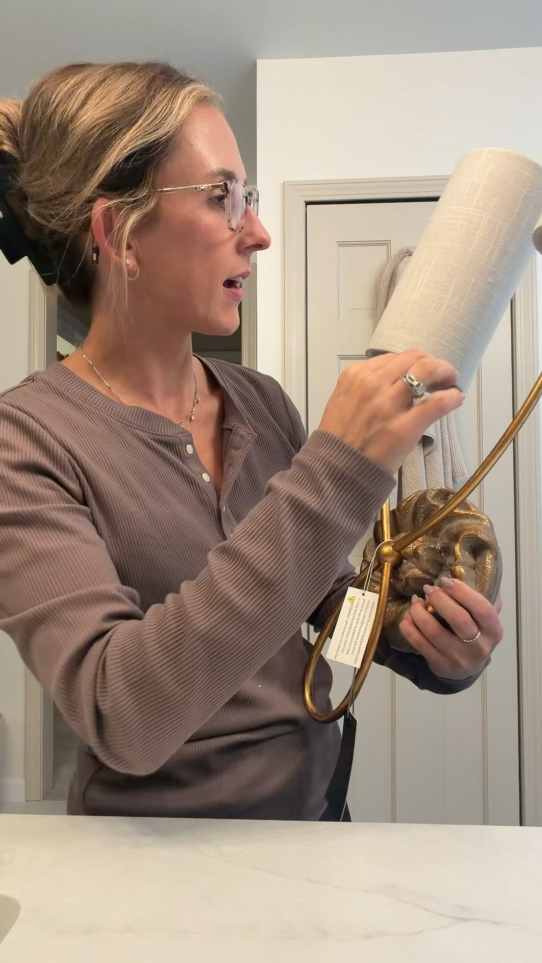 I got a new light fixture for my master bathroom and I can’t decide if I like it or not? What do you think? 

Master Bathroom | Sconce | Lighting | Light Fixture 

#LTKHome