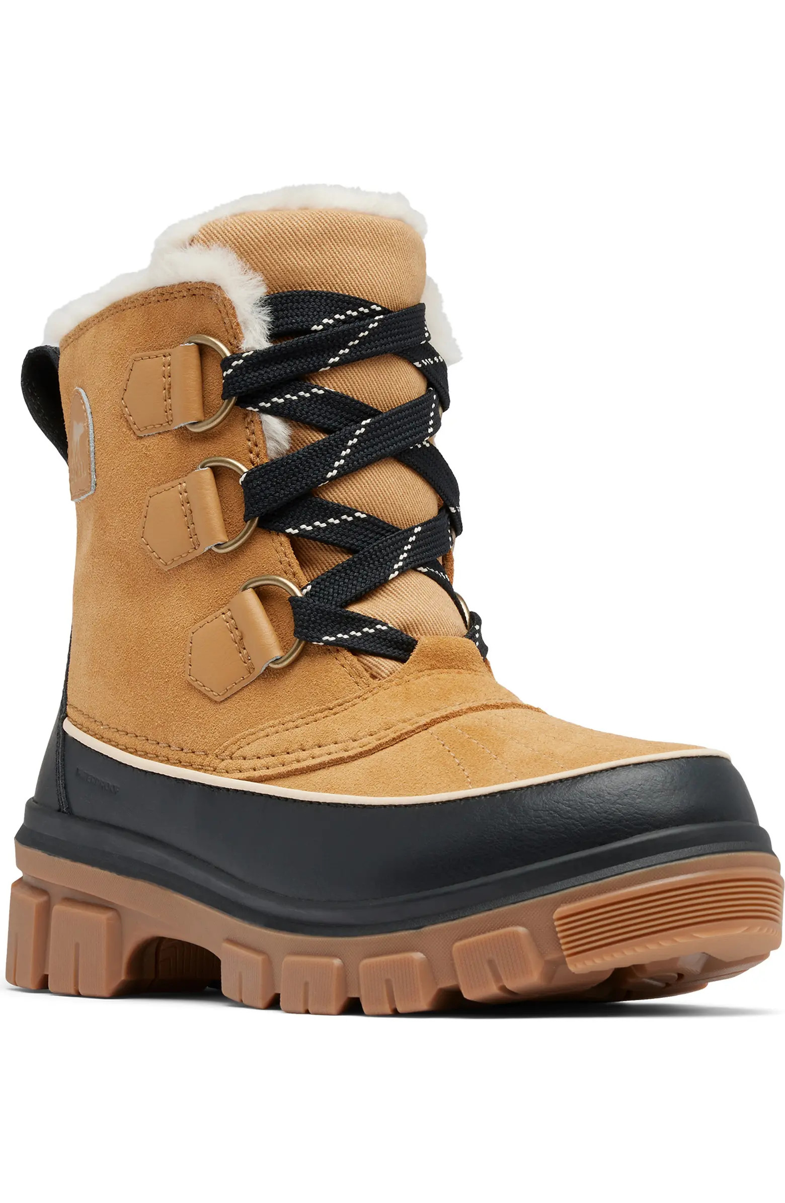 Tivoli V Faux Fur Lined Waterproof Boot (Women) | Nordstrom