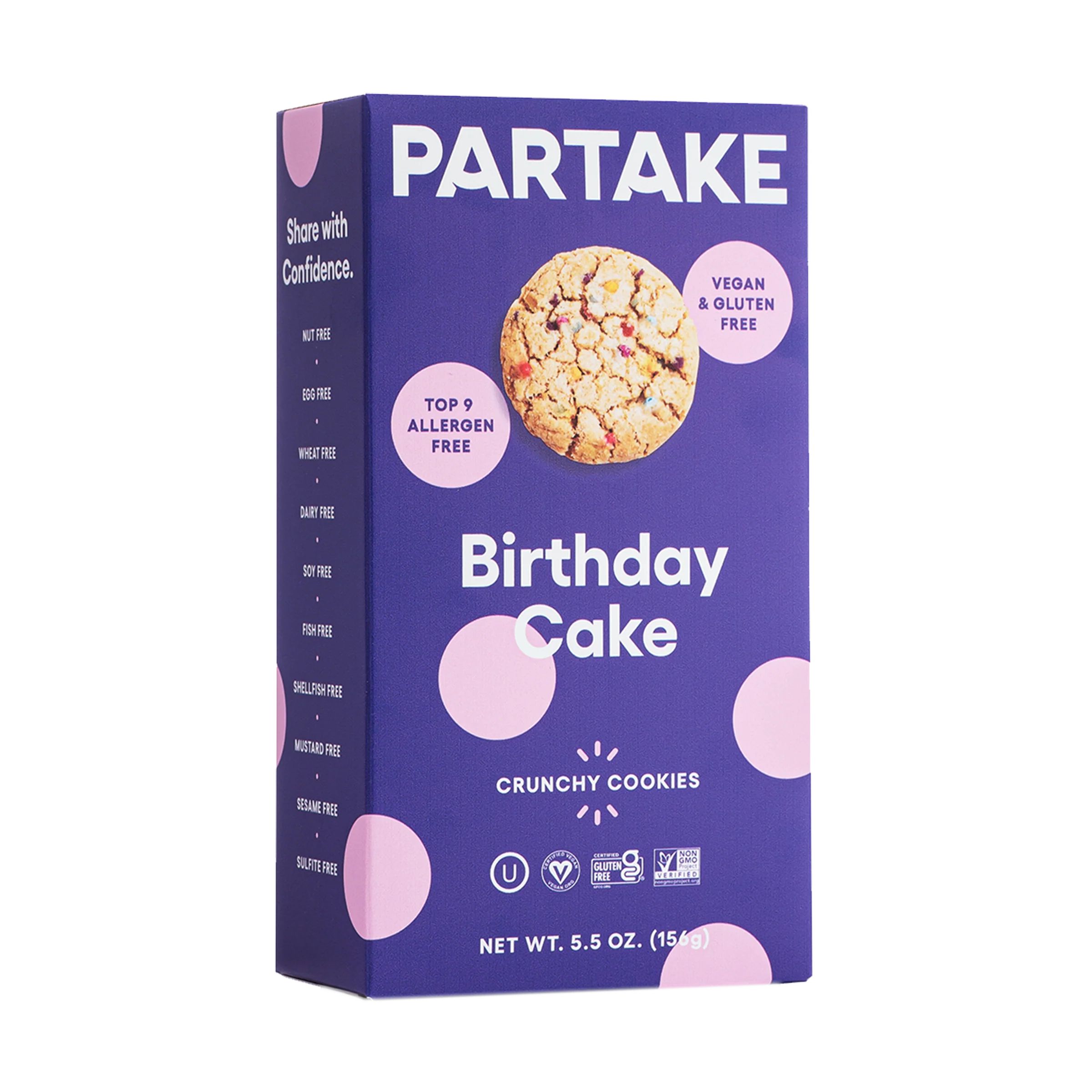 Crunchy Birthday Cake Cookies | Gluten-free, Allergy-Friendly | Partake Cookies | Partake Foods