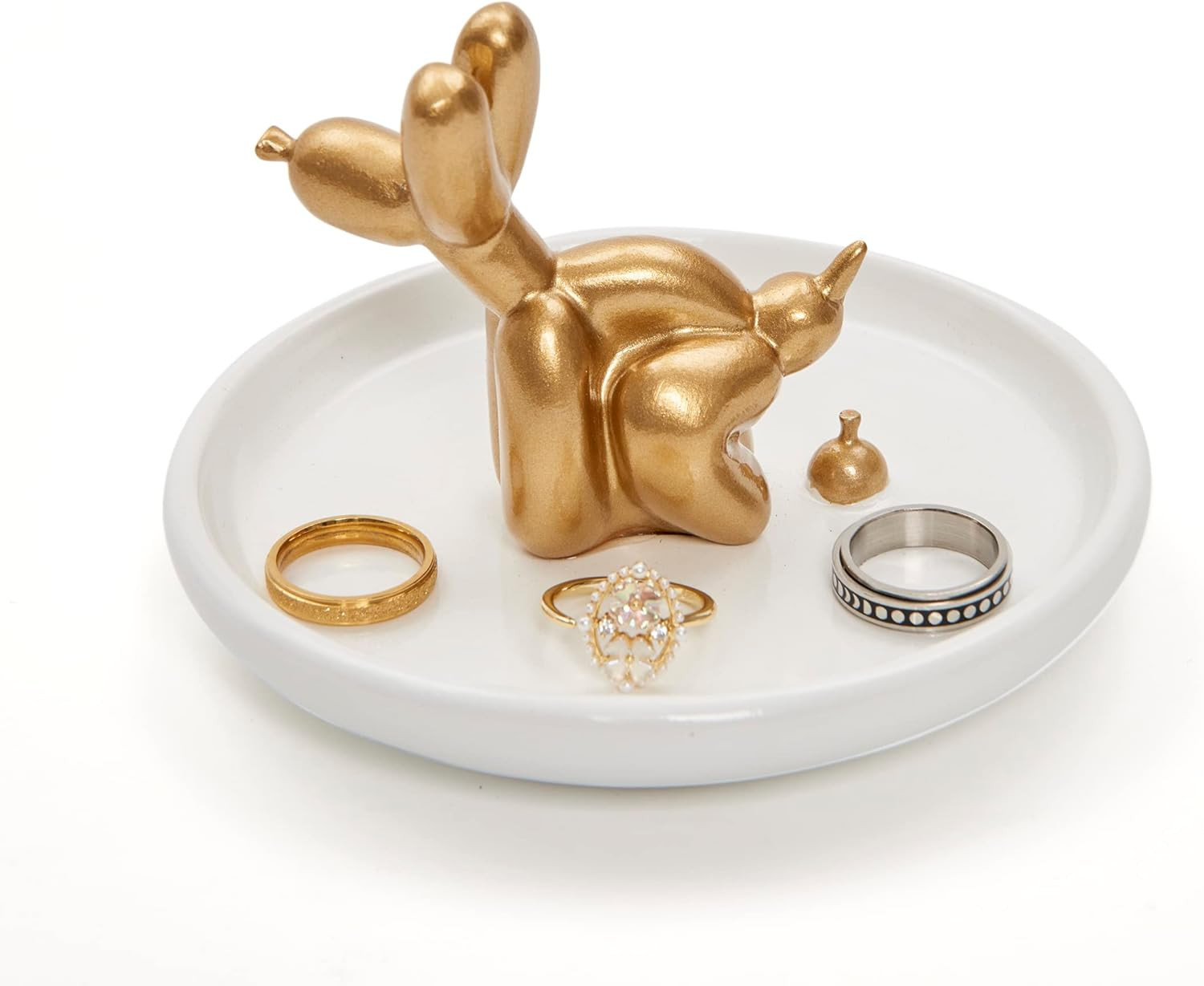 AMOIENSIS Balloon Dog Jewelry Tray - Modern Art Piece Balloon Sculpture - Jewelry Holder Dish Tri... | Amazon (US)