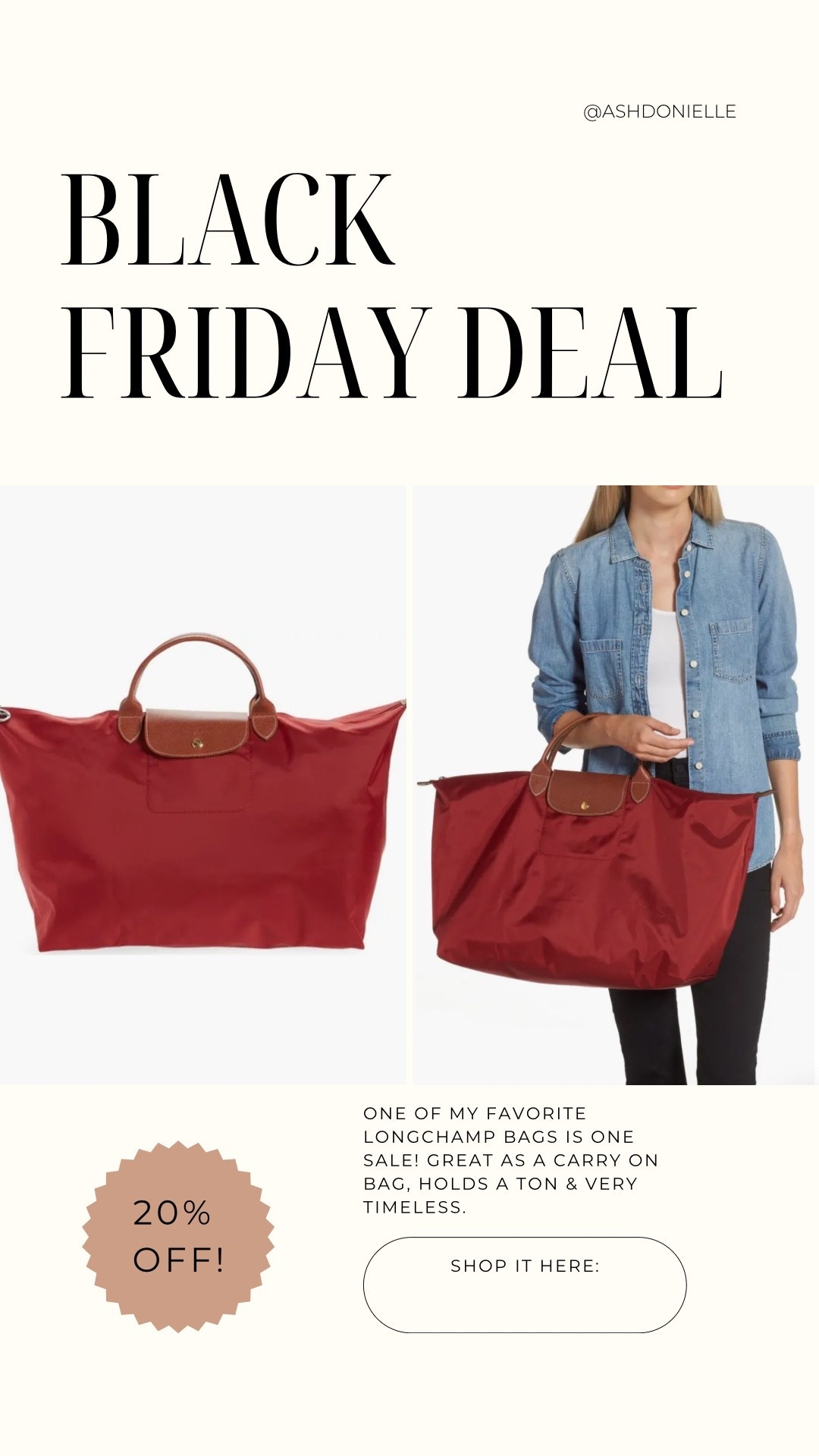 Longchamp bags on sale! 

#LTKGiftGuide #LTKSaleAlert #LTKCyberWeek