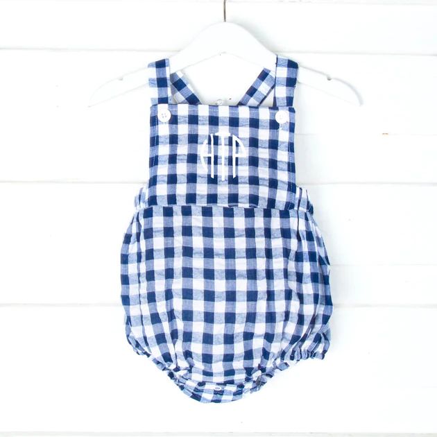 Navy Blue Gingham Sun Bubble | Classic Whimsy