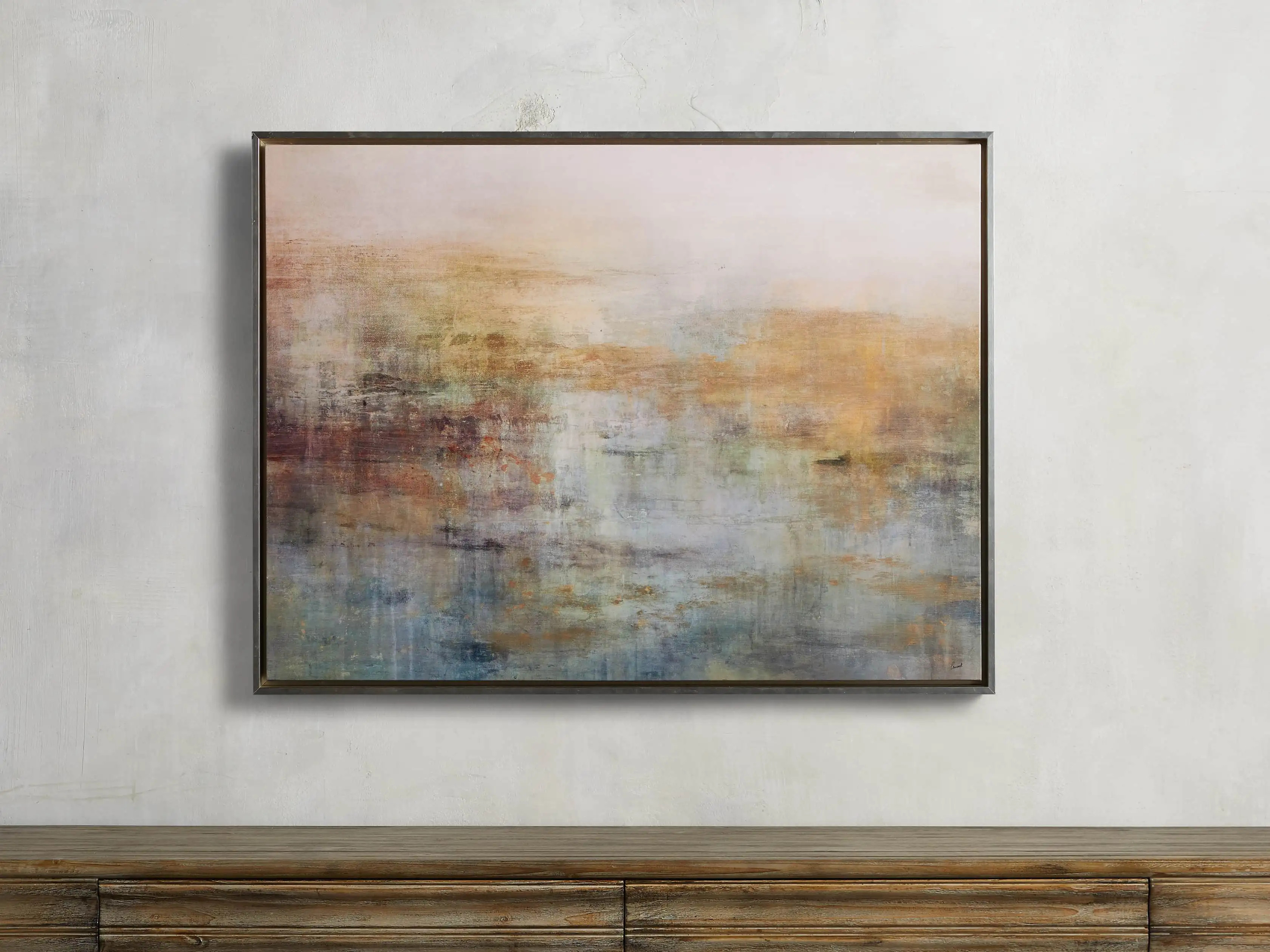 Beclouded Blush Framed Print | Arhaus