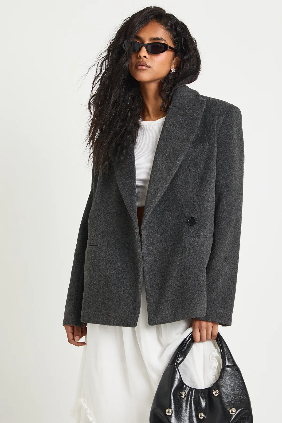 Tailored Wool Look Blazer | Boohoo.com (UK & IE)