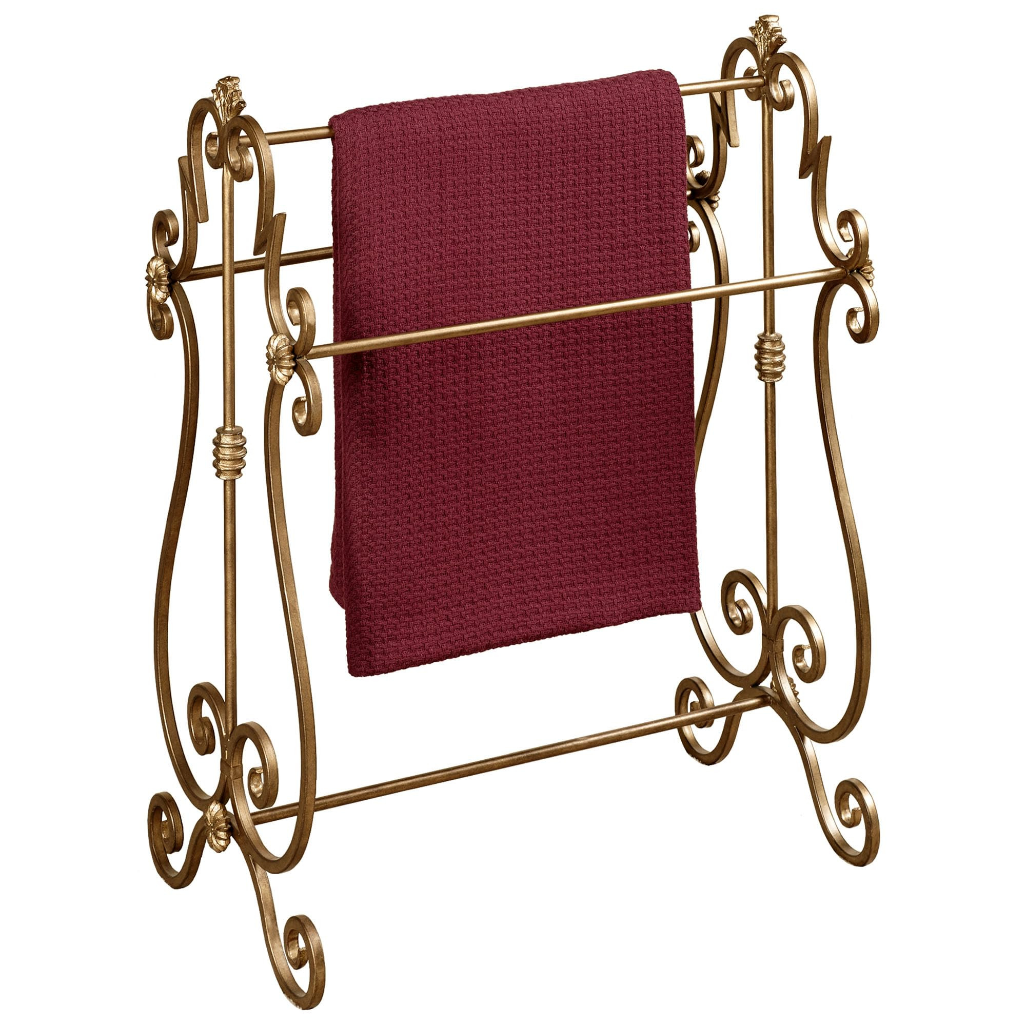 Touch of Class Esmeralda Blanket Rack - Antique Gold - Functional Furniture - Aesthetic Room Deco... | Amazon (US)
