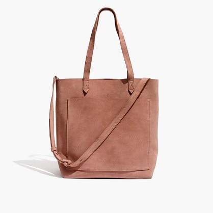The Suede Medium Transport Tote | Madewell