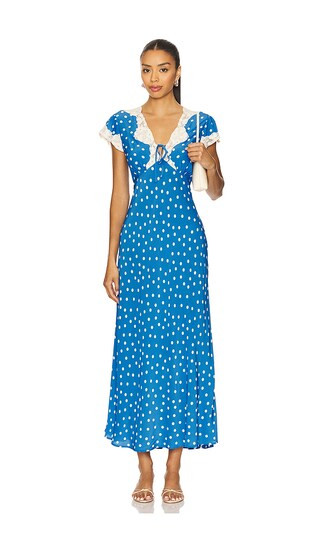 Amari Dress in Bohemia Spot Blue | Revolve Clothing (Global)