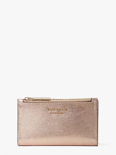 spencer metallic small slim bifold wallet | Kate Spade (US)