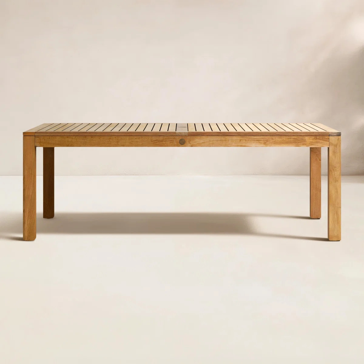 Tempo 87" W x 39" D Rectangular Teak Dining Table | Wayfair North America