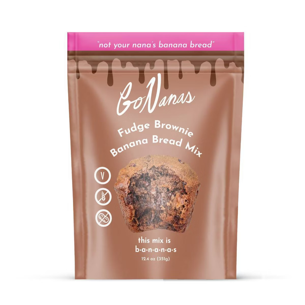 GoNanas Original Fudge Brownie Banana Bread Mix - 12.2oz | Target