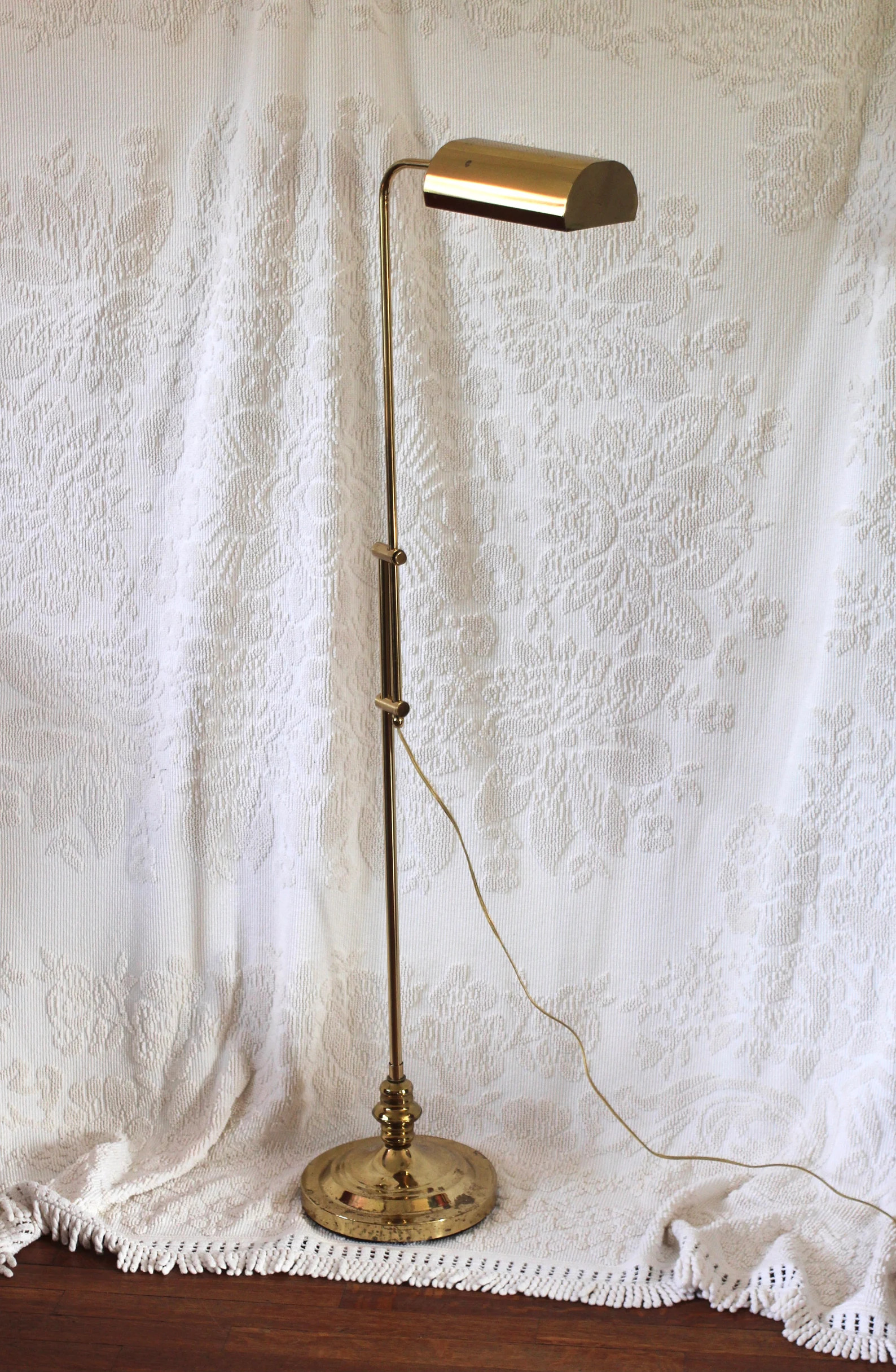 Vintage Brass Pharmacy Floor Lamp - tall brass lamp - brass light - unique - floor light - golden... | Etsy (US)