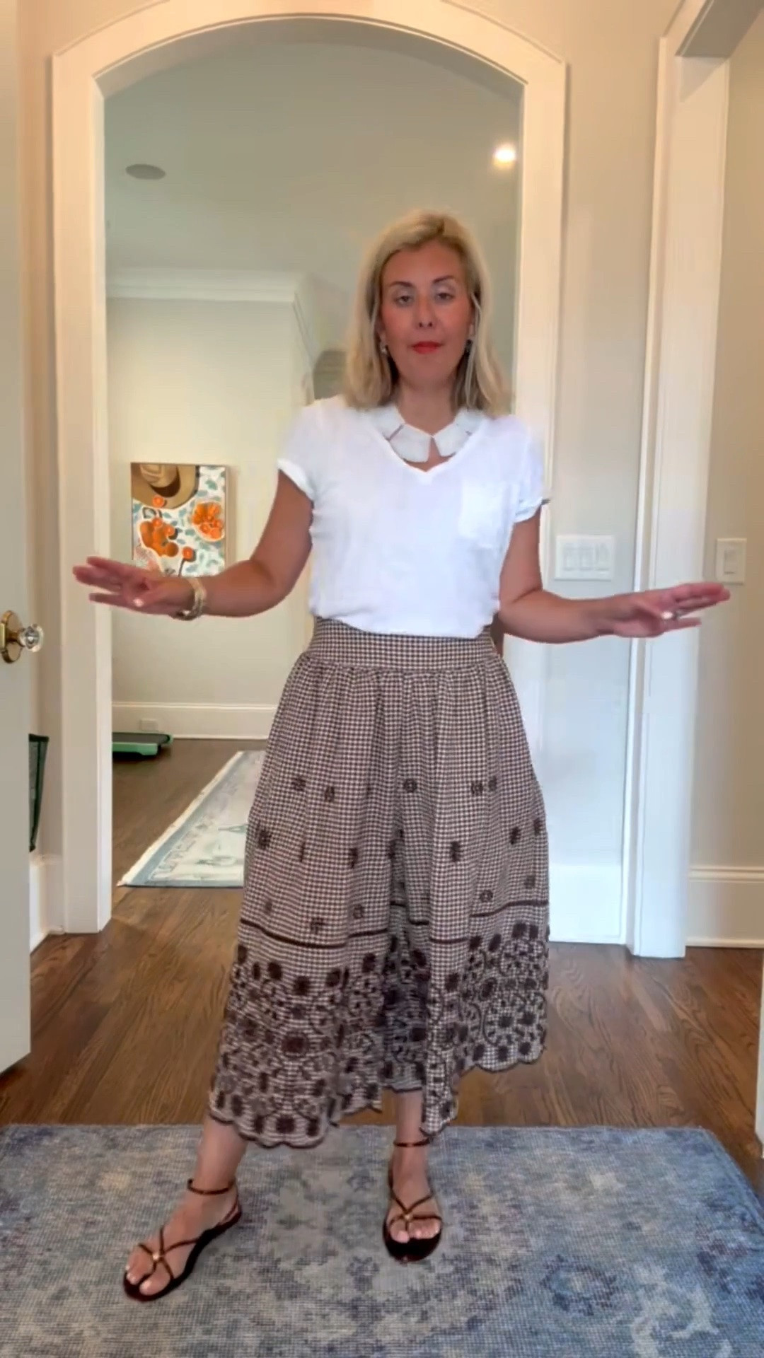 Pants now on SALE!! Everyone needs a great white tee. The Quinn tee is everyone approved and I totally dress it up and down. I’m in xs in tee & pants and 8 sandal tts.

#LTKdayinmylife #LTKOver40 #LTKPetite