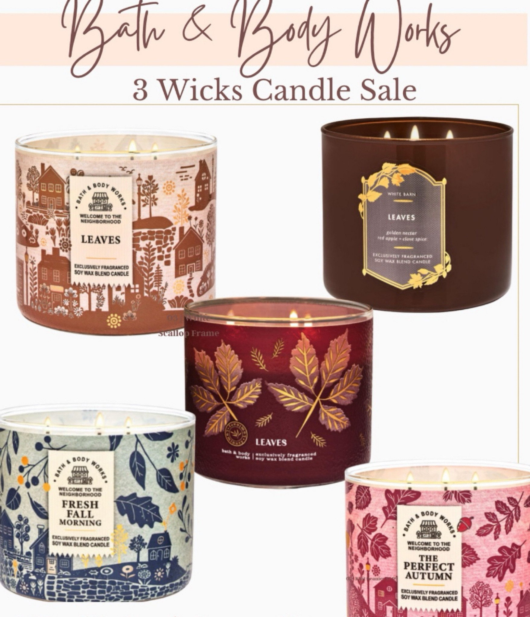 Bath & body works 
$9.95 3 wickets candle sale!

Hurry and grab some of these  favorites before they sell out!!

I these scents sell out fast and to get $20 off is BIG!

Almost all  scents are on sale so you can get summer scents on sale as well

I love fresh Balsm and leaves


#LTKSaleAlert #LTKGiftGuide #LTKHome