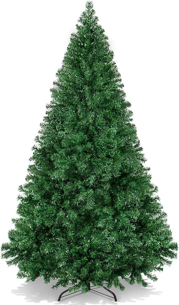Best Choice Products Artificial Christmas Tree, 6ft Premium Unlit Hinged Design, Dense Branches R... | Amazon (US)