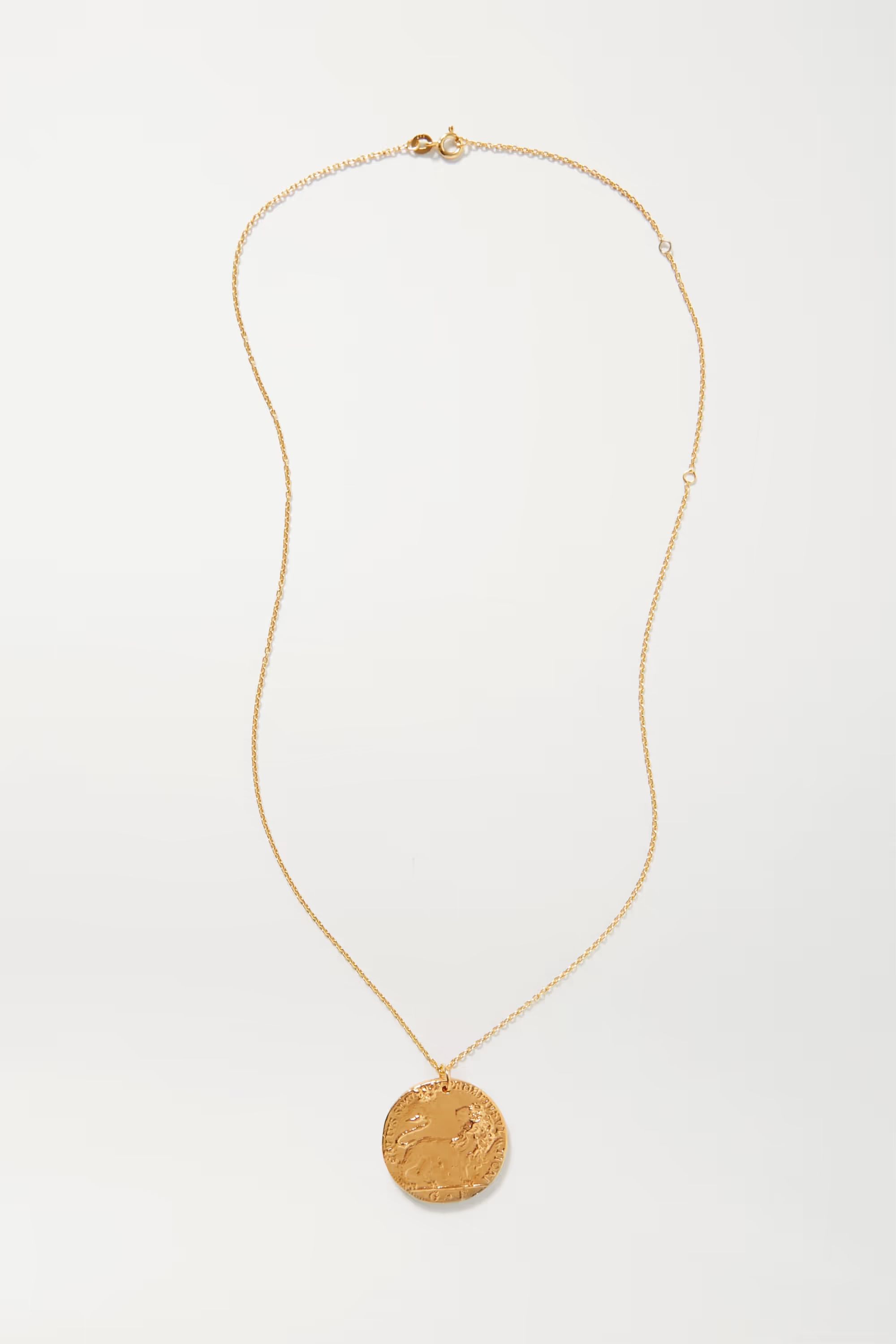 ALIGHIERIIl Leone Medallion gold-plated necklace | NET-A-PORTER (US)