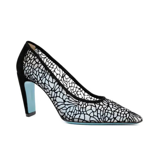 Valentina Rangoni Folgorata Mesh Pump in Beige Catterdale Mesh at Nordstrom, Size 7.5 | Nordstrom