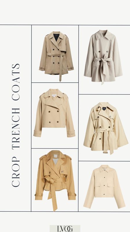 Crop Trench Coats for every budget. 

#LTKOver40 #LTKSeasonal #LTKStyleTip