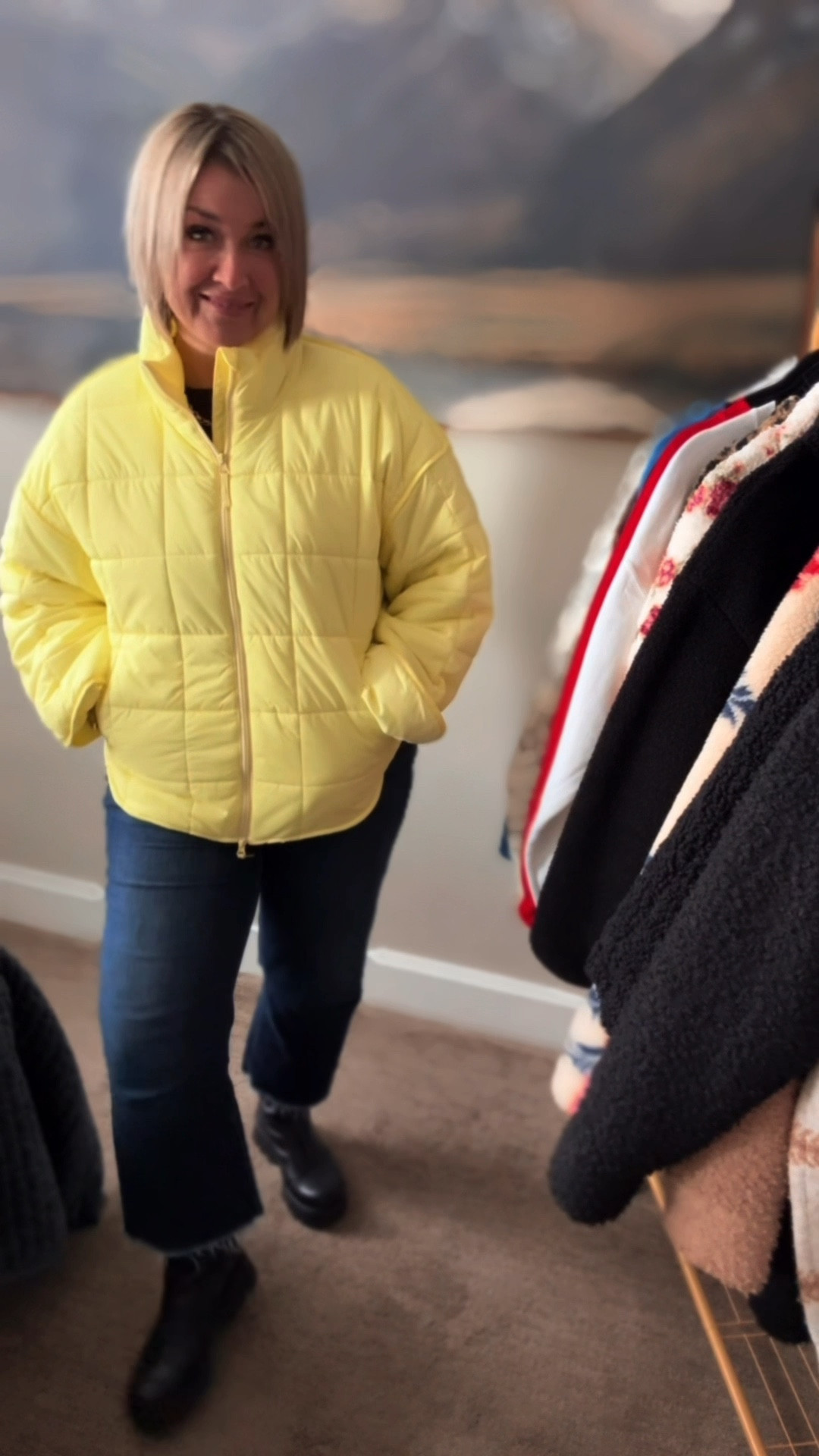 A jacket that keeps me warm… and keeps my spirit happy all winter long.
winter jacket. cheerful outerwear. happy winter outfit. bright puffer coat. midlife fashion. cozy style for women. winter mood booster. yellow jacket outfit.

#LTKOver40 #LTKStyleTip #LTKMidsize