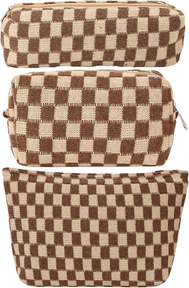 LYDZTION Makeup Bag Cosmetic Bag for Women,1Pcs Large Capacity Makeup Bags and 1Pcs Pencil Case M... | Amazon (US)