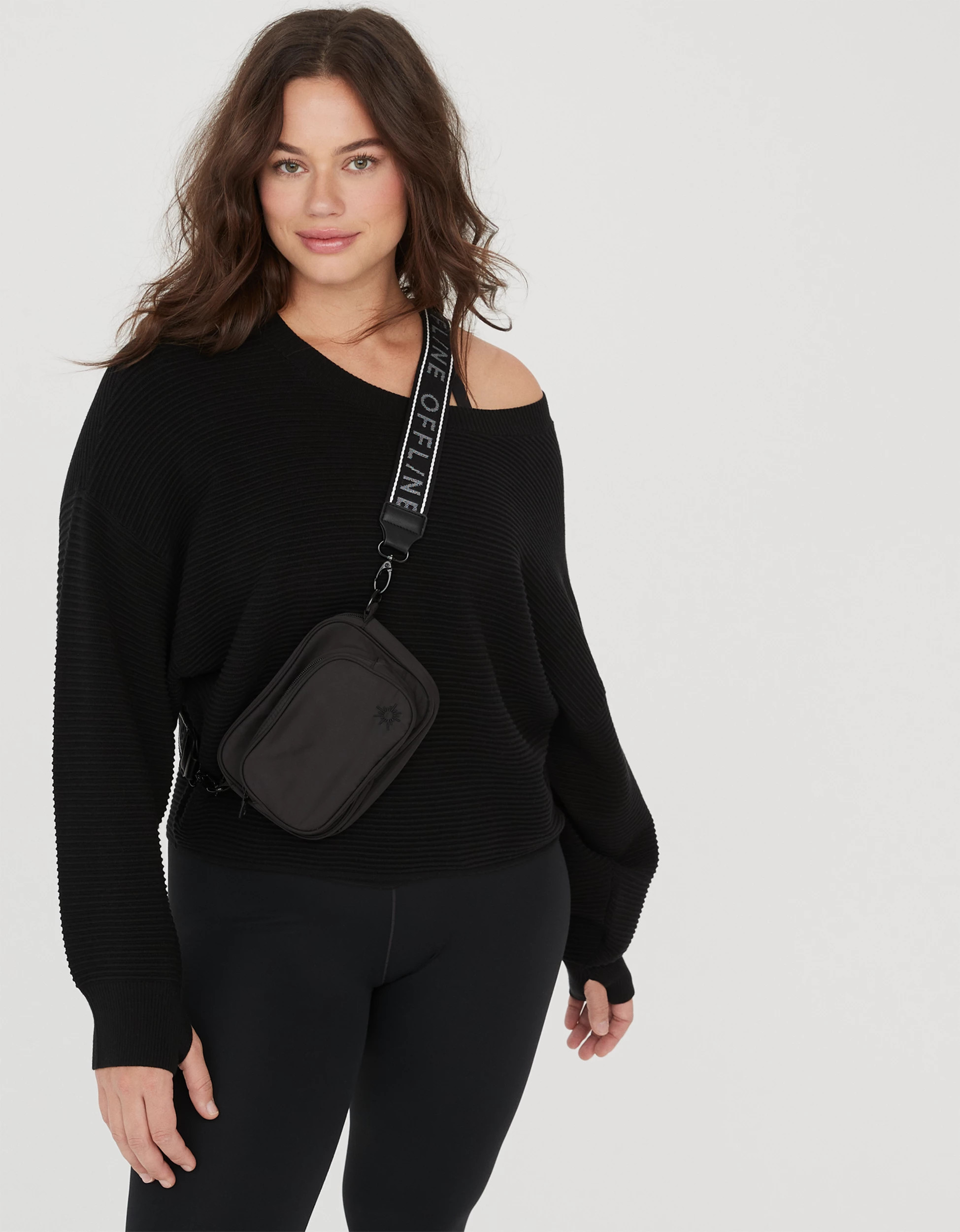 OFFLINE By Aerie Home Stretch Drop Sleeve Sweater | Aerie