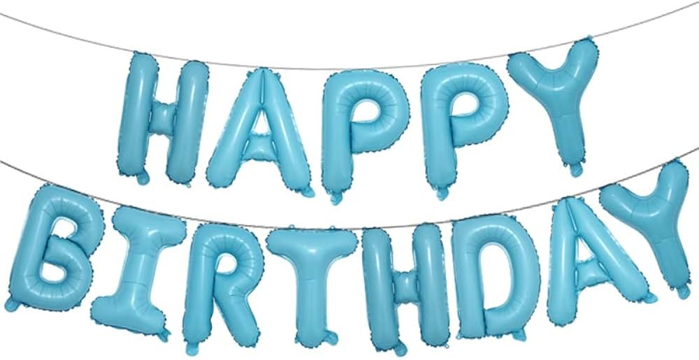 16 inch Happy Birthday White Orange Green Blue Purple Decoration Balloons baby shower Letter Foil... | Amazon (US)