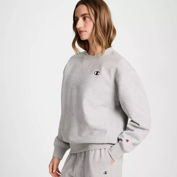 Champion Women's Fleece Crewneck Sweatshirt - Heather Gray S | Target