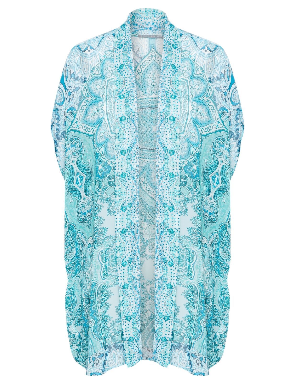 KATIES - Womens Tops - Blue - Print - Kimono Top - Blouse - Women's Clothing | eBay AU