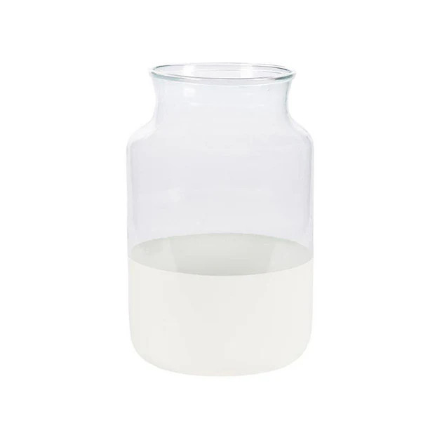 White Dipped Mason Jar | Cailini Coastal