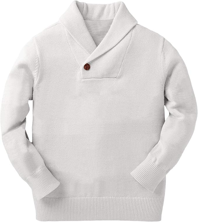 Makkrom Toddler Baby Boy Girl Shawl Collar Pullover Cable Sweaters Knit V Neck Christmas Fall Wni... | Amazon (US)