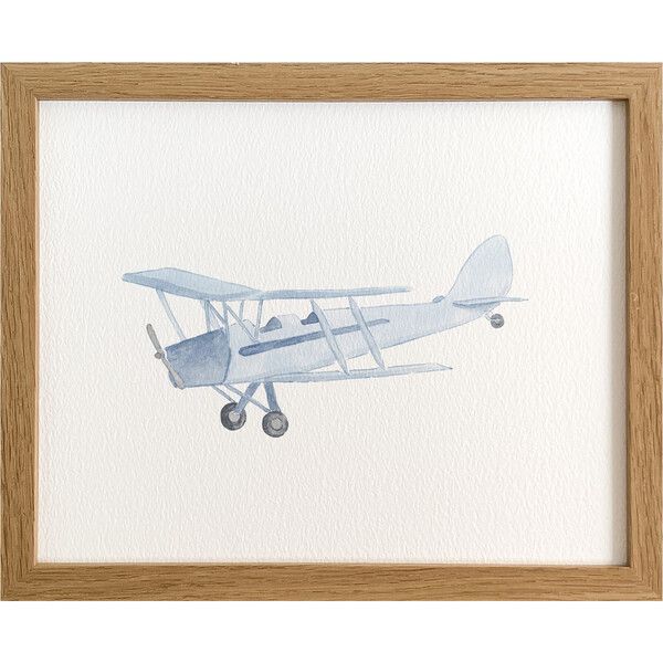 Blue Plane No. 1 Art Print | Maisonette