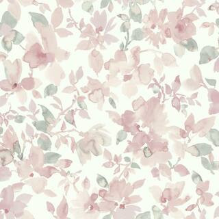 RoomMates Watercolor Floral Peel and Stick Wallpaper (Covers 28.18 sq. ft.) RMK11702WP - The Home... | The Home Depot