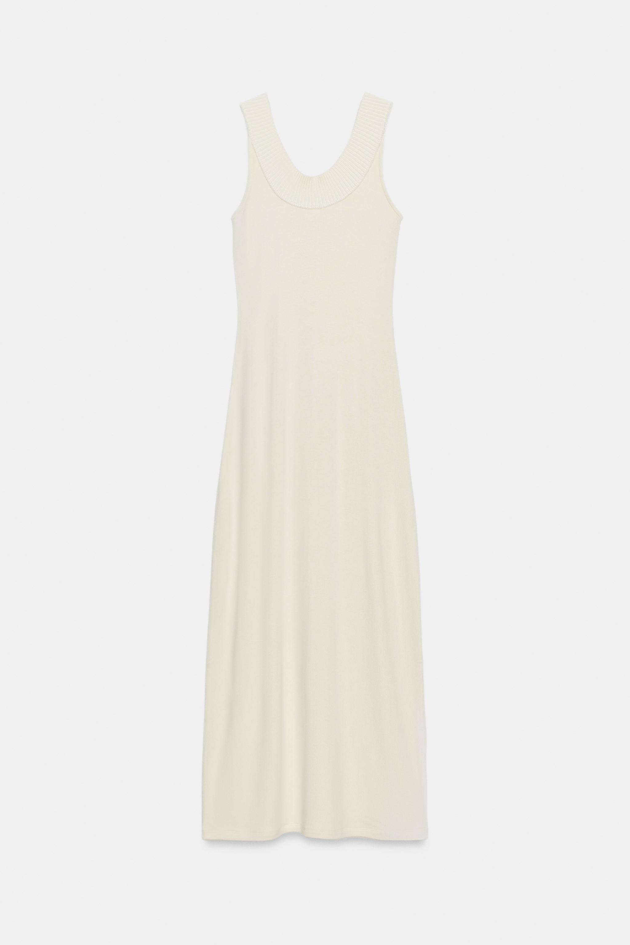 RIB HALTER NECK DRESS | Zara US
