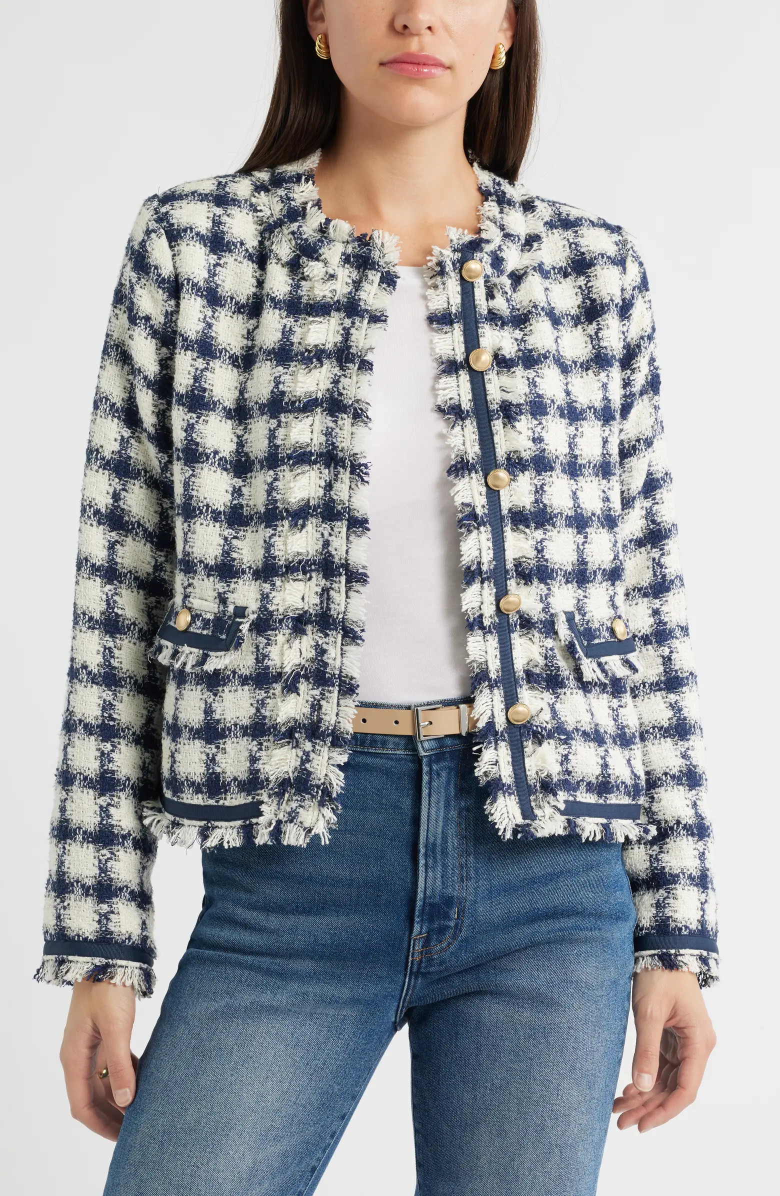 Check Tweed Jacket | Nordstrom