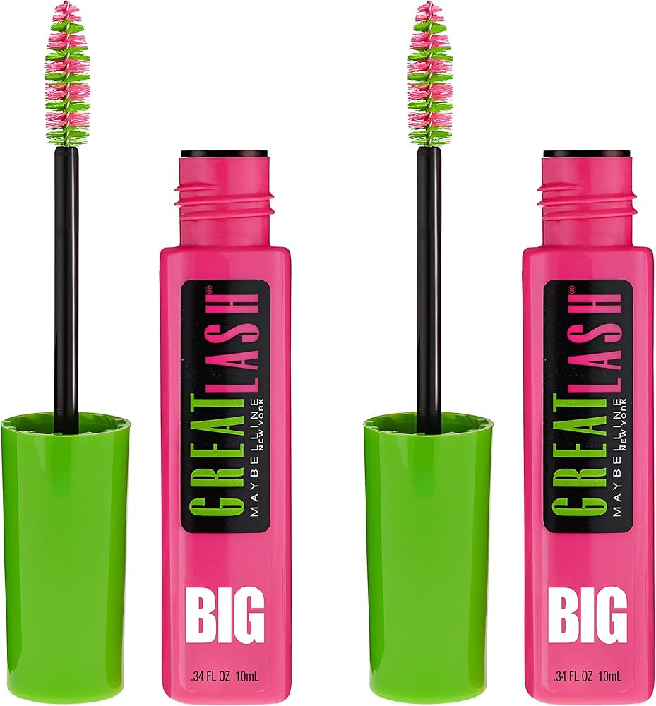 Maybelline Great Lash BIG Washable Mascara, Volumizing, Thickening, Lengthening Mascara, Brownish... | Amazon (US)