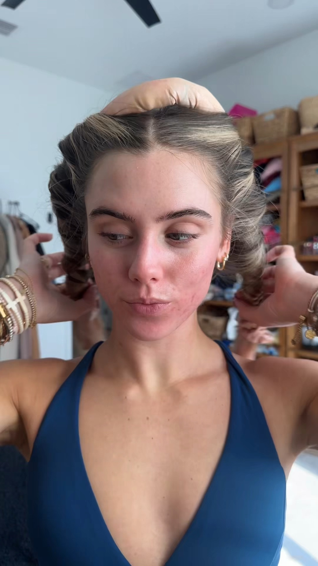 Kitsch Satin Heatless Curling Set - Heatless Hair Curlers to Sleep in - Heatless Curls Overnight - Heatless Curling Rod - No Heat Curls Overnight - Overnight Blowout Rods - Soft Hair Rollers. My greatest hair hack has got to be sleeping in a hair ribbon. This is what gives me my heatless hair curls. These curls are always bouncy, voluminous, shiny, and perfection that require absolutely zero heat, saving my hair on necessary, heat damage while still getting those desirable curls. I have lots of tutorials on how I put them in my hair saved my TikTok and Instagram @sloanevosen. TUTORIAL: https://www.tiktok.com/t/ZP8Y6b72q/ #hair #heatlesscurls #heatlesshair #heatlesswaves #hairstyles #hairhack #hairhealth #heatlesshairstyles #hairroutine #hairribbon #heatlesshaircurler 

#LTKBeauty #LTKgrwm #LTKFindsUnder50