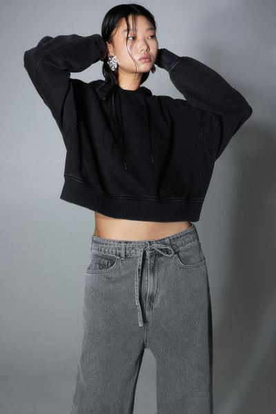 90s Baggy Regular Jeans - Gray - Ladies | H&M US | H&M (US + CA)