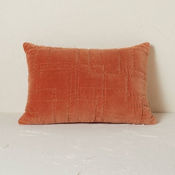 Quilted Cotton Velvet Throw Pillow - Opalhouse™ designed with Jungalow™ | Target