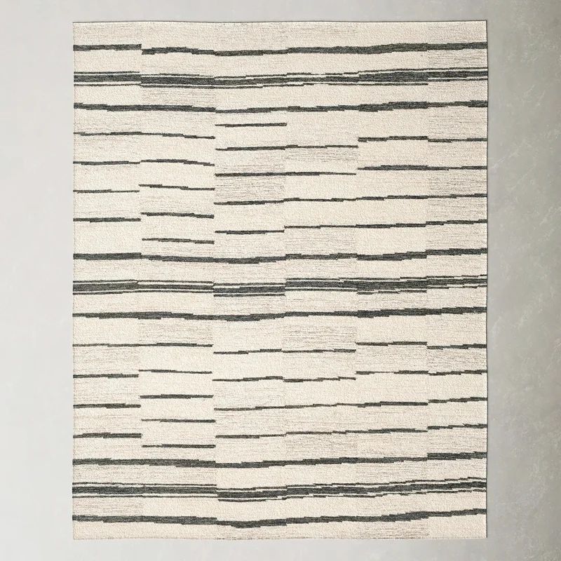 Rune Handmade Wool Charcoal/Beige/Taupe/Black Rug | Wayfair North America