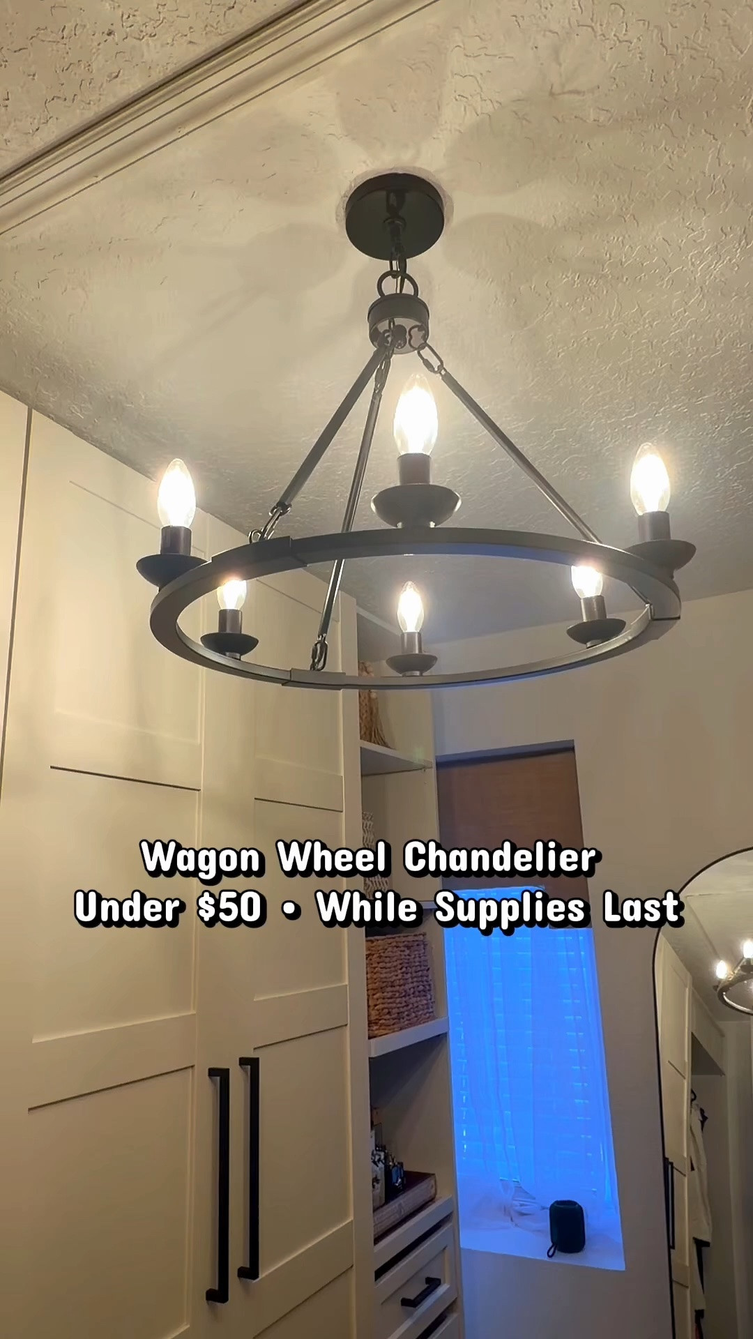 ✨ Farmhouse style on a budget! This gorgeous Wagon Wheel Chandelier is under $50 and instantly gives your dining room, entryway, or living space that high-end rustic look without the designer price tag. 🤎 If you’ve been waiting to upgrade your lighting, this is your sign—grab yours before the deal is gone! ✨

#FarmhouseDecor #HomeDecorFinds #LightingIdeas #BudgetDecor #HomeInspo #AffordableDecor

#LTKHome #LTKSaleAlert