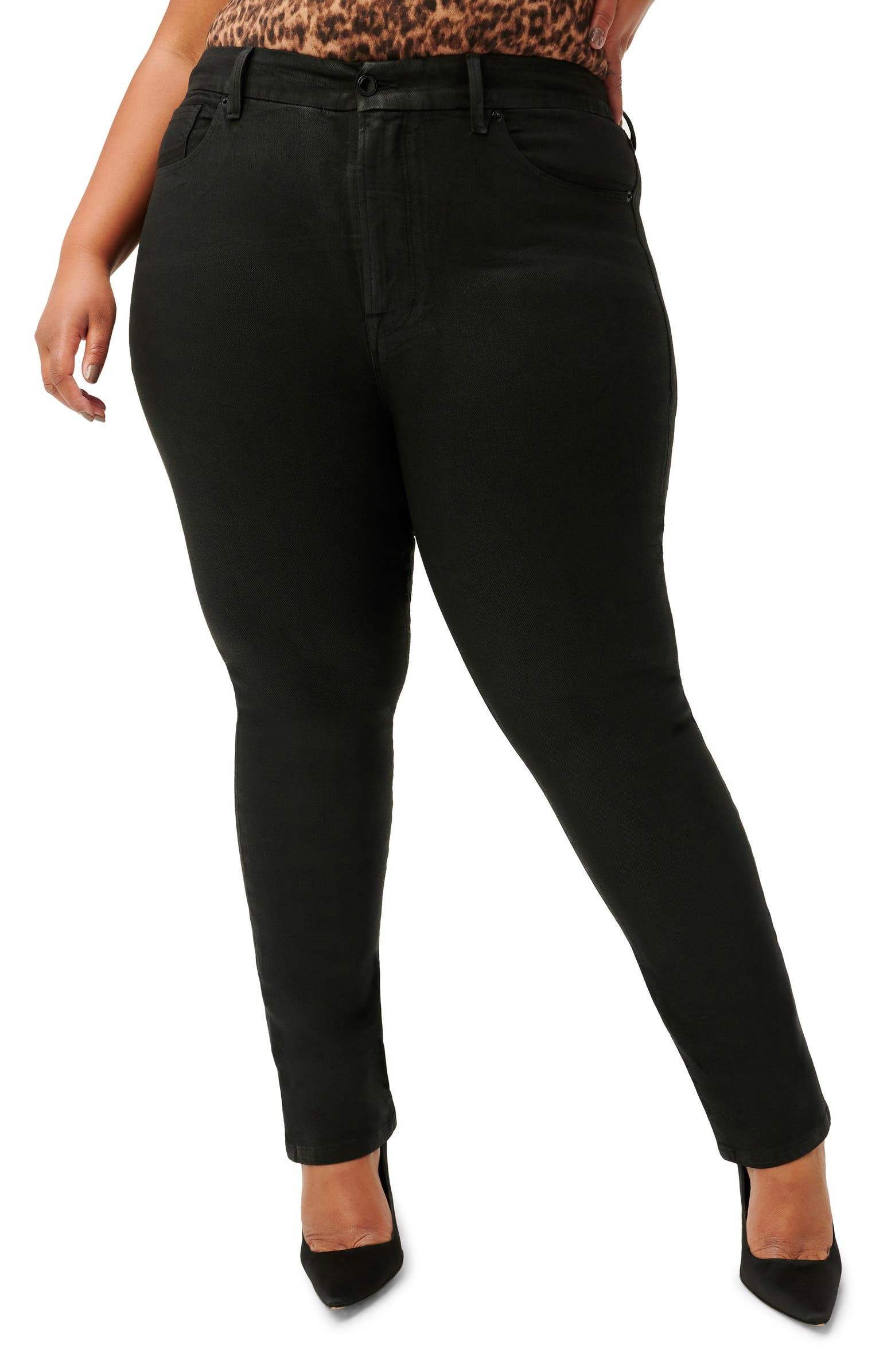 Good Classic Coated Ankle Straight Leg Jeans | Nordstrom