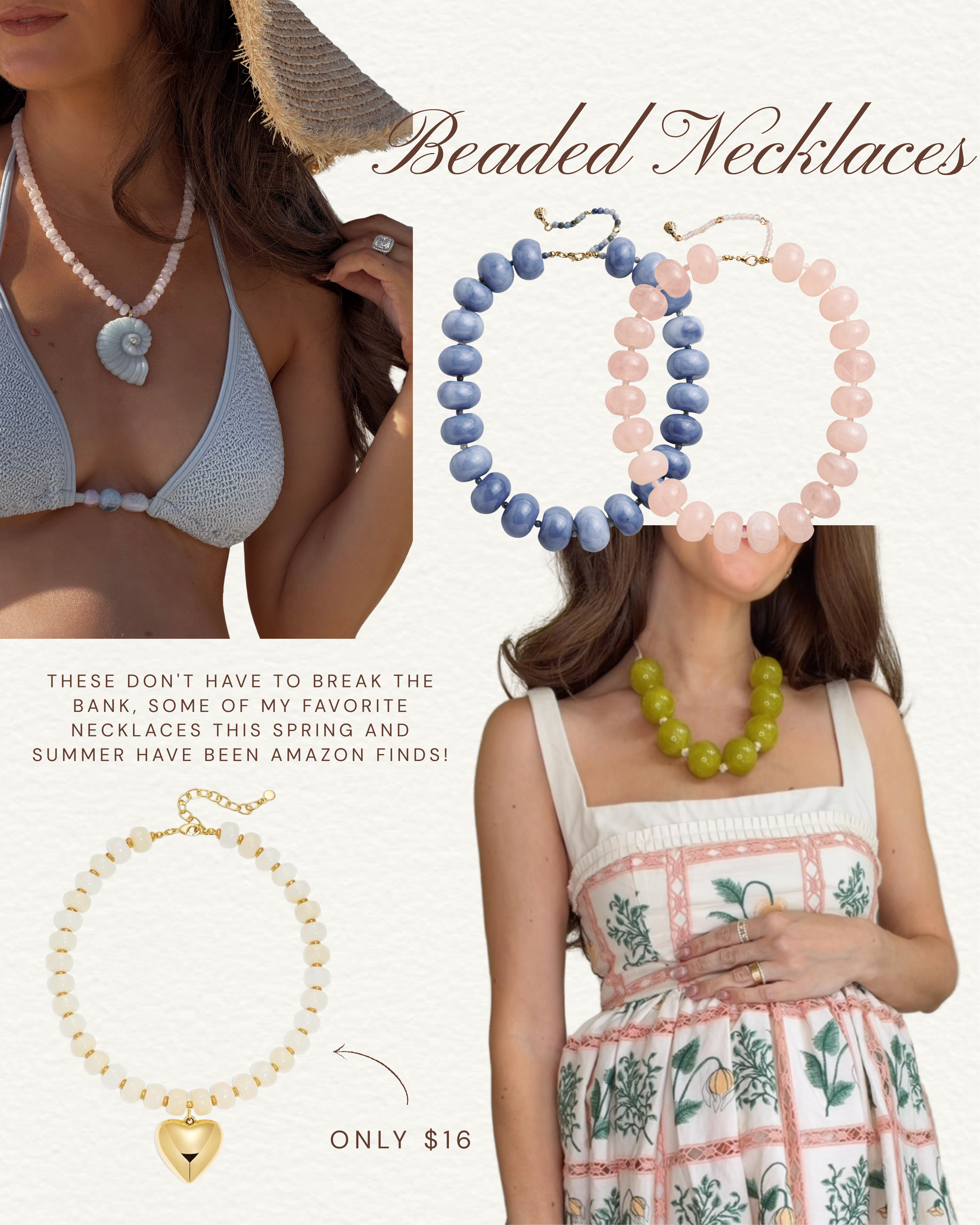 Some of my fav beaded necklaces! 

 #LTKootd #LTKmomlife #LTKSeasonal