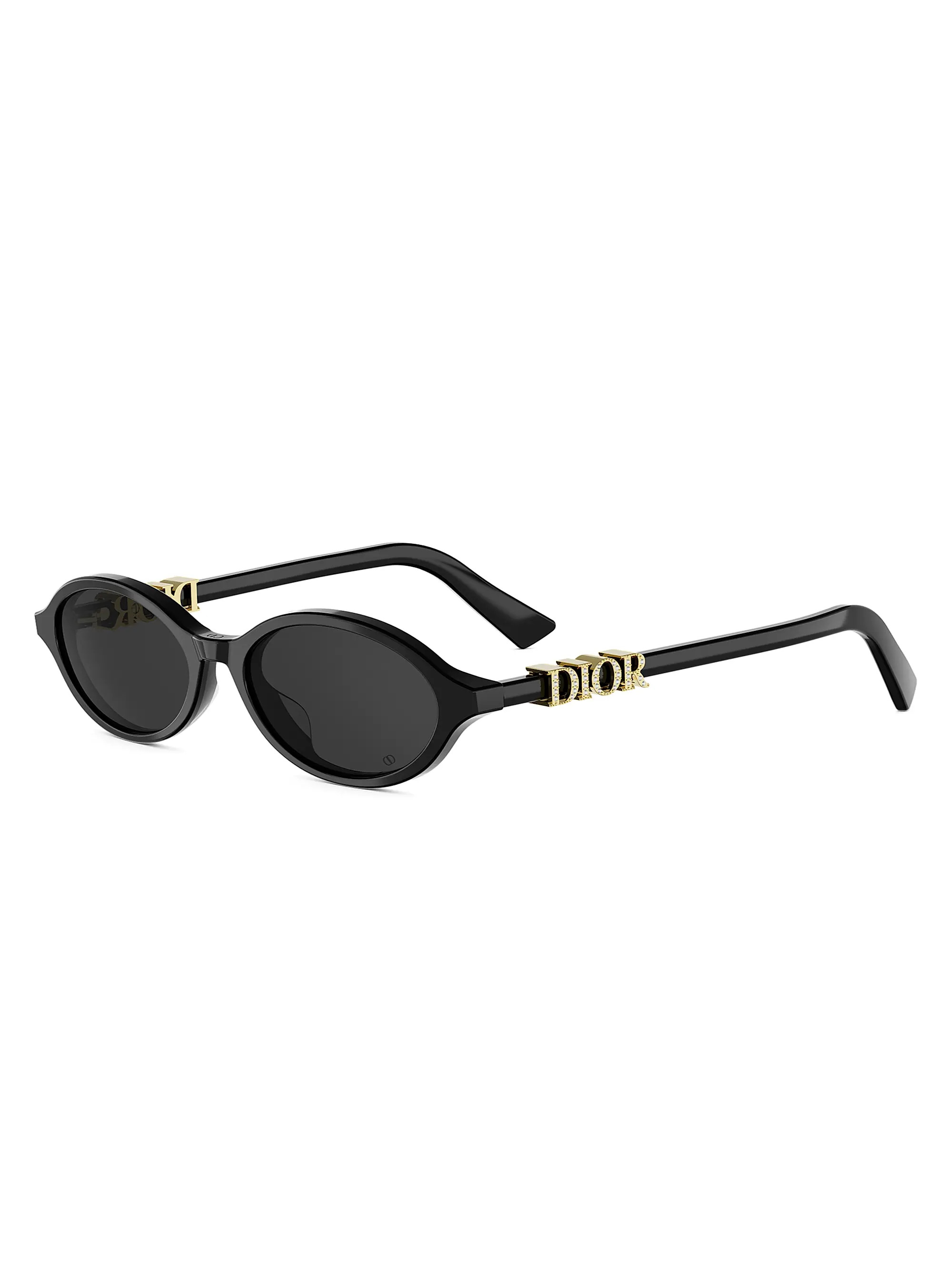 DiorTreasure R1I Logo Oval Sunglasses | Saks Fifth Avenue